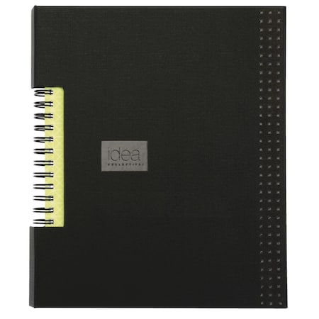 Oxford Idea Collective Wirebound Notebook, Black - 8 x 6 in. 1575663